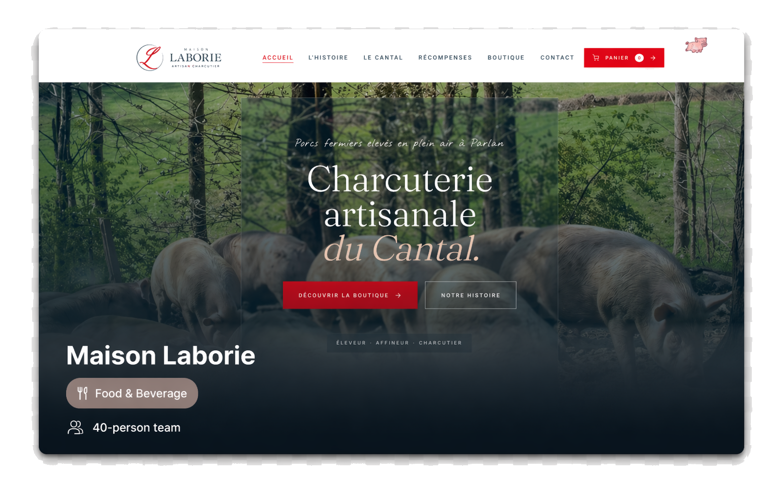 Aperçu du site Laborie