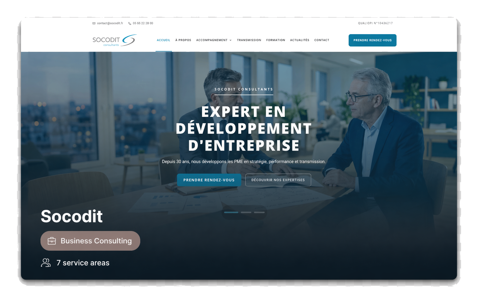 Aperçu du site Socodit
